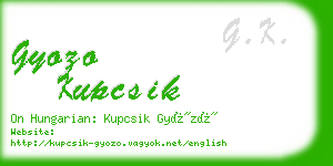 gyozo kupcsik business card